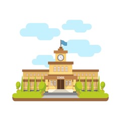 Naklejka premium School building. Education