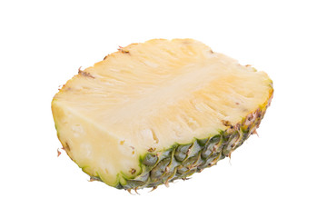 Pineapple slices isolated on a white background