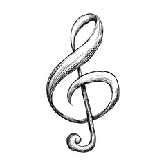 Obraz premium Music note symbol icon vector illustration graphic design