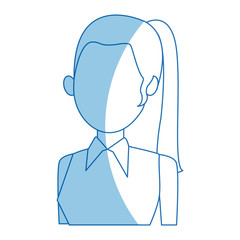 female political candidate election character vector illustration