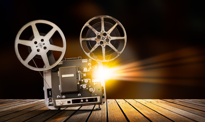 Movie projector - obrazy, fototapety, plakaty