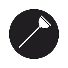 toilet plunger with handle cleaning icon vector illustration