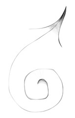 Arachnoid Web Arrow -  Gloomy Halloween Concept -  Drawing Sketch Vector Illustration  
