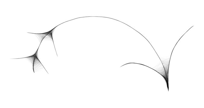 Arachnoid Recycling Web Arrow -  Gloomy Halloween Concept -  Drawing Sketch Vector Illustration  