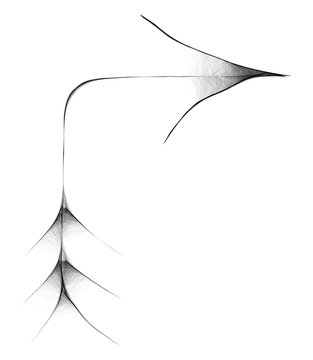 Arachnoid Web Arrow -  Gloomy Halloween Concept -  Drawing Sketch Vector Illustration  
