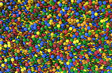 Colorful candy's filling the screen. Hi resoultion sweets background pattern texture.