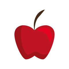 Delicious apple fruit icon vector ilustration graphic