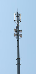 Tower with aerials of cellular