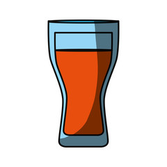 Fresh juice glass cup icon vector ilustration graphic