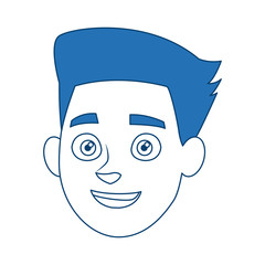 businessman profile male portrait man vector illustration