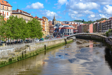 Fototapeta na wymiar Old town of Bilbao, Basque Country, Spain
