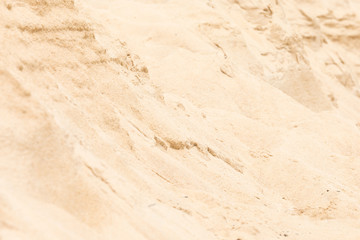 Bright sand on the beach