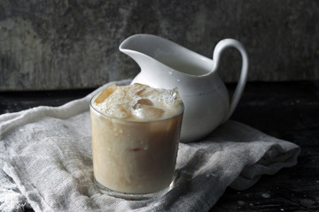iced coffee with milk