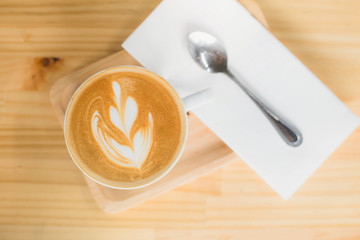Coffee cup in coffee shop