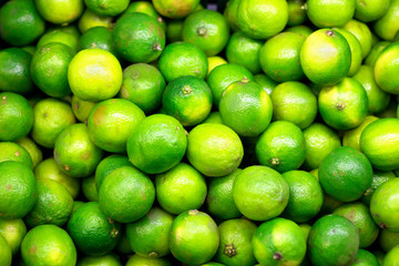 top view close up limes on the market