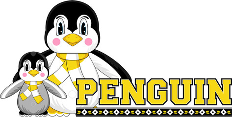 Cute Cartoon Penguin