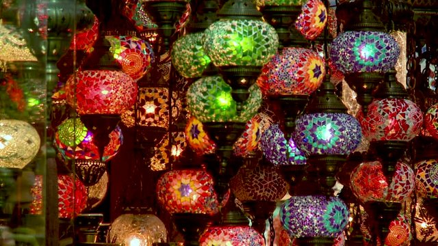 bunte Lampen