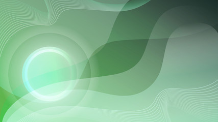 green focused swooshes