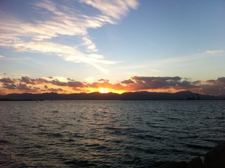 Tramonto Cagliari mare Sardegna