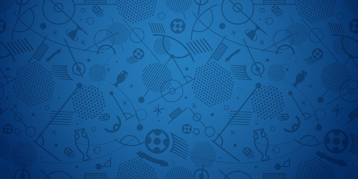 Soccer championship abstract background vector illustration