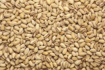 pistachio tree seeds texture food pattern background, selective focus