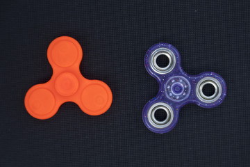 A fidget spinner popular toy for increased focus, stress relief.