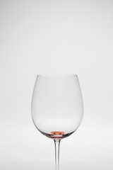 Copa de vino vacía