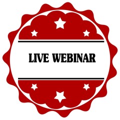 Red label with LIVE WEBINAR text.