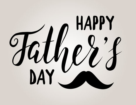Happy Father's day lettering