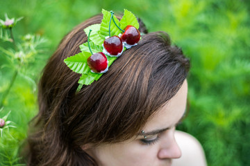 Head hoop, ornament, hair clip, decoration with nature elements
