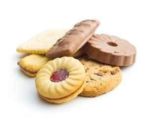 Various sweet biscuits.
