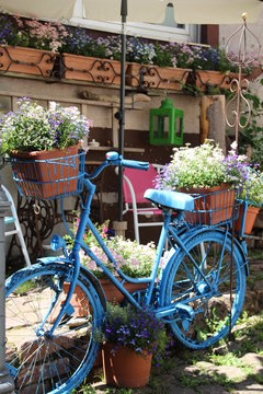 Blumenfahrrad