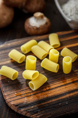 Italian rigatoni pasta