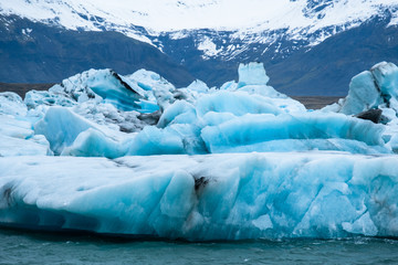 Fototapeta na wymiar The ice of Jokulsarlon Iceland 