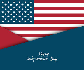 Fourth of July. Independence day greeting card