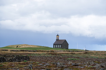 Fototapeta na wymiar Hvalnes church Iceland
