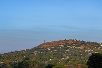 Reservoir on Northcliff Johannesburg against clear sky
