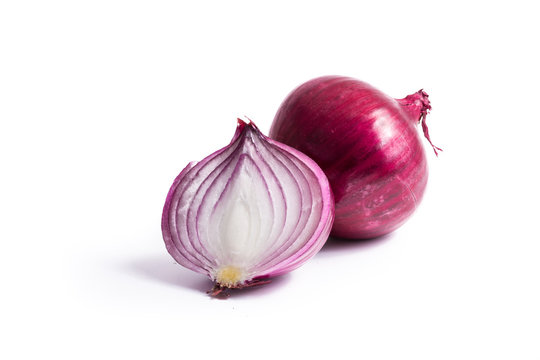 Red sliced onion