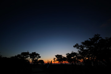 Morning glow from the mountain