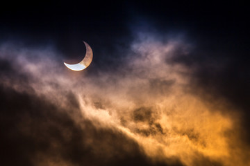 Obraz na płótnie Canvas Partial Solar Eclipse.
