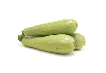 zucchini isolated on white