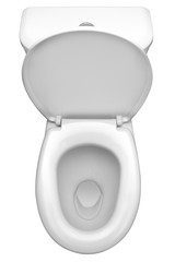 toilet, clipping path, isolated on white background