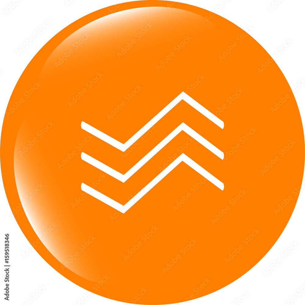 Poster wave web icon. application web button. isolated on white