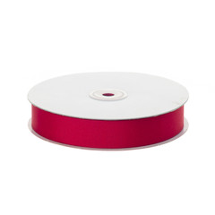Red Satin ribbon isolated on white background