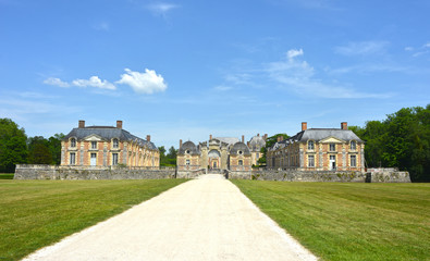 Fototapeta na wymiar Panorama of Chateau Saint Aubin France
