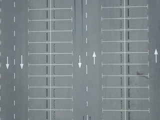 Top view of an empty car park © savantermedia
