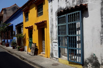 A pretty street in Cartagena, Colombia