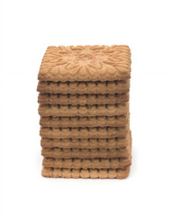 Cookies on a white background