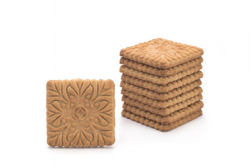 Cookies on a white background