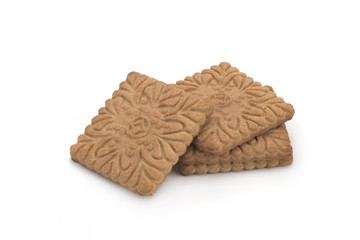 Cookies on a white background